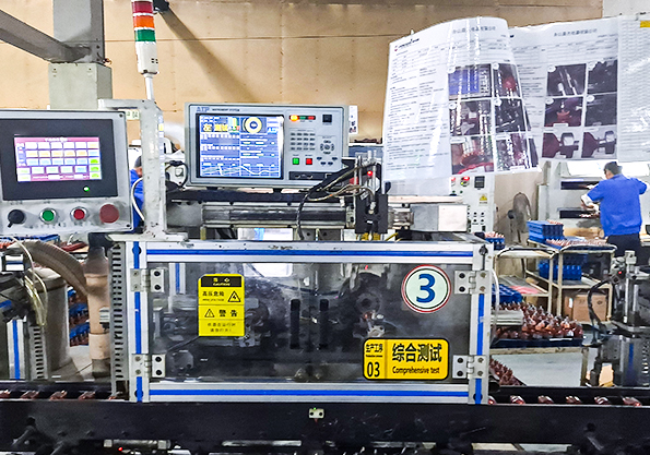 艾普智能_電機電樞轉子綜合測試系統(tǒng)應用現場